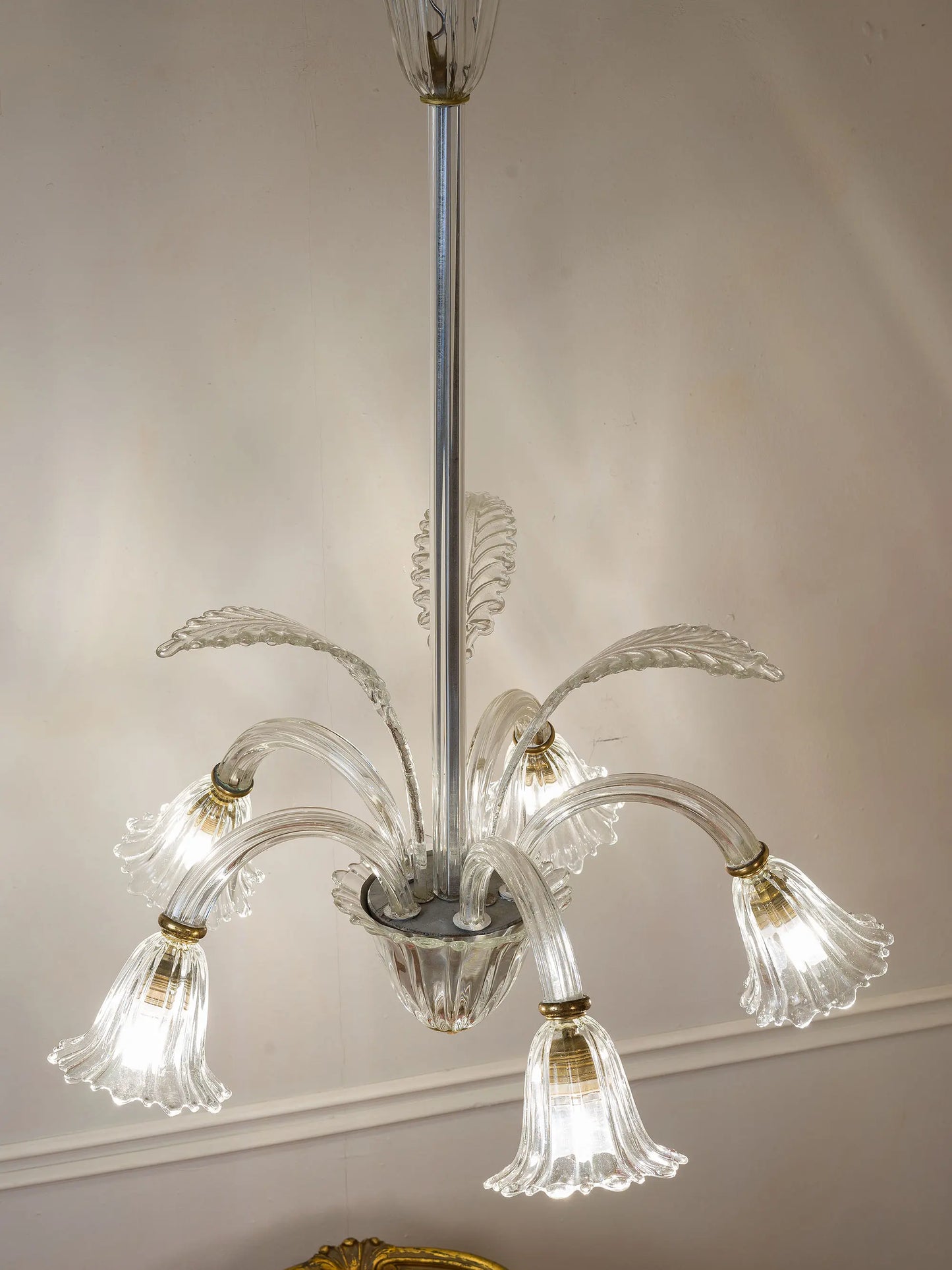 Lampadario vintage di Murano anni 40 | Lo Stile Italiano