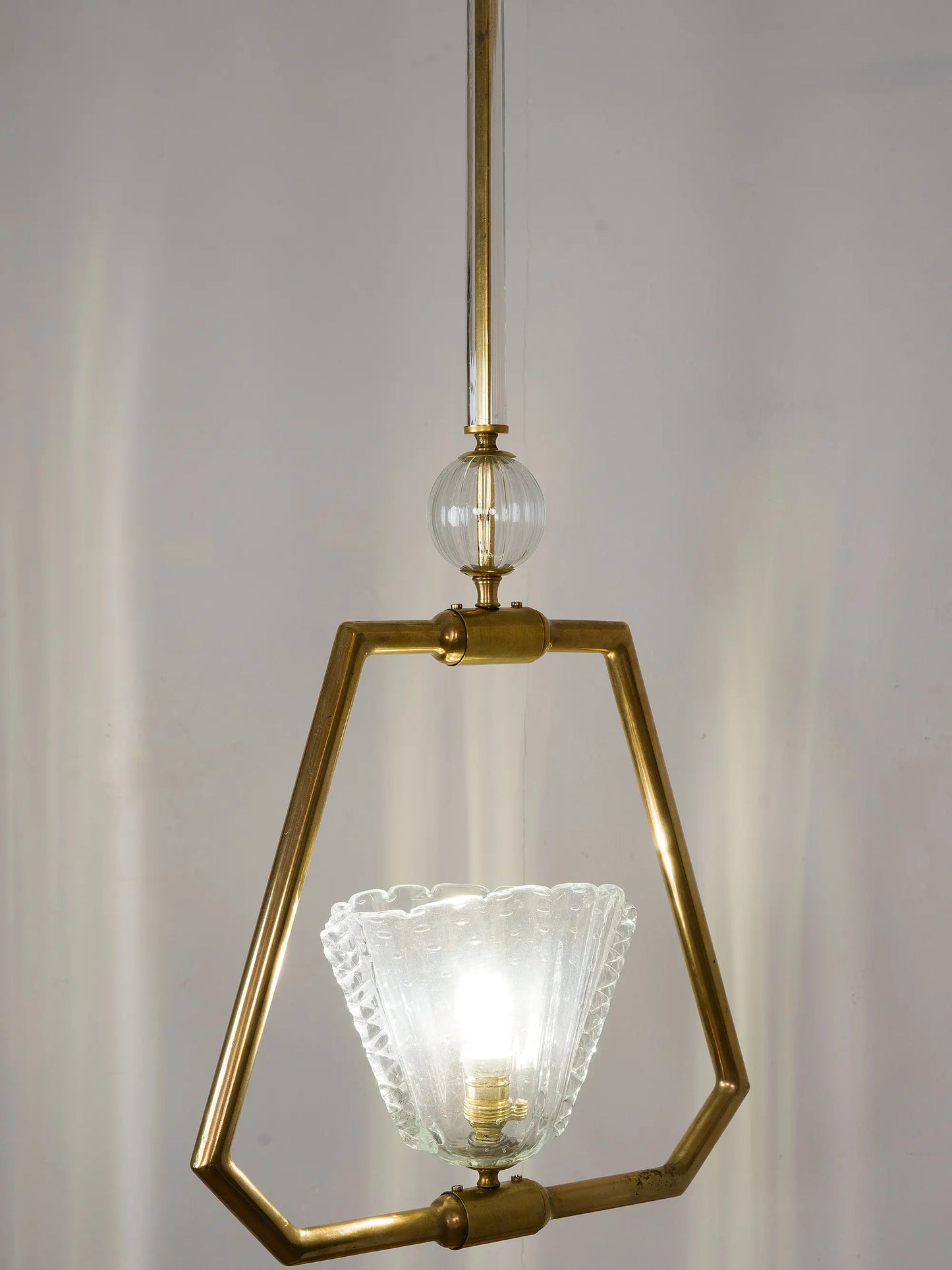 Lampadario Art Déco in vetro di Murano | Lo Stile Italiano