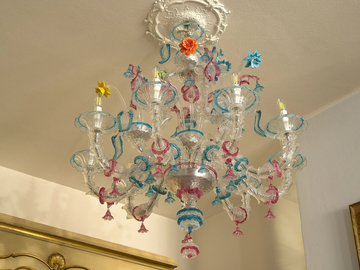 Grande lampadario Di Murano dei primi anni del 900 | Lo Stile Italiano| Lo Stile Italiano