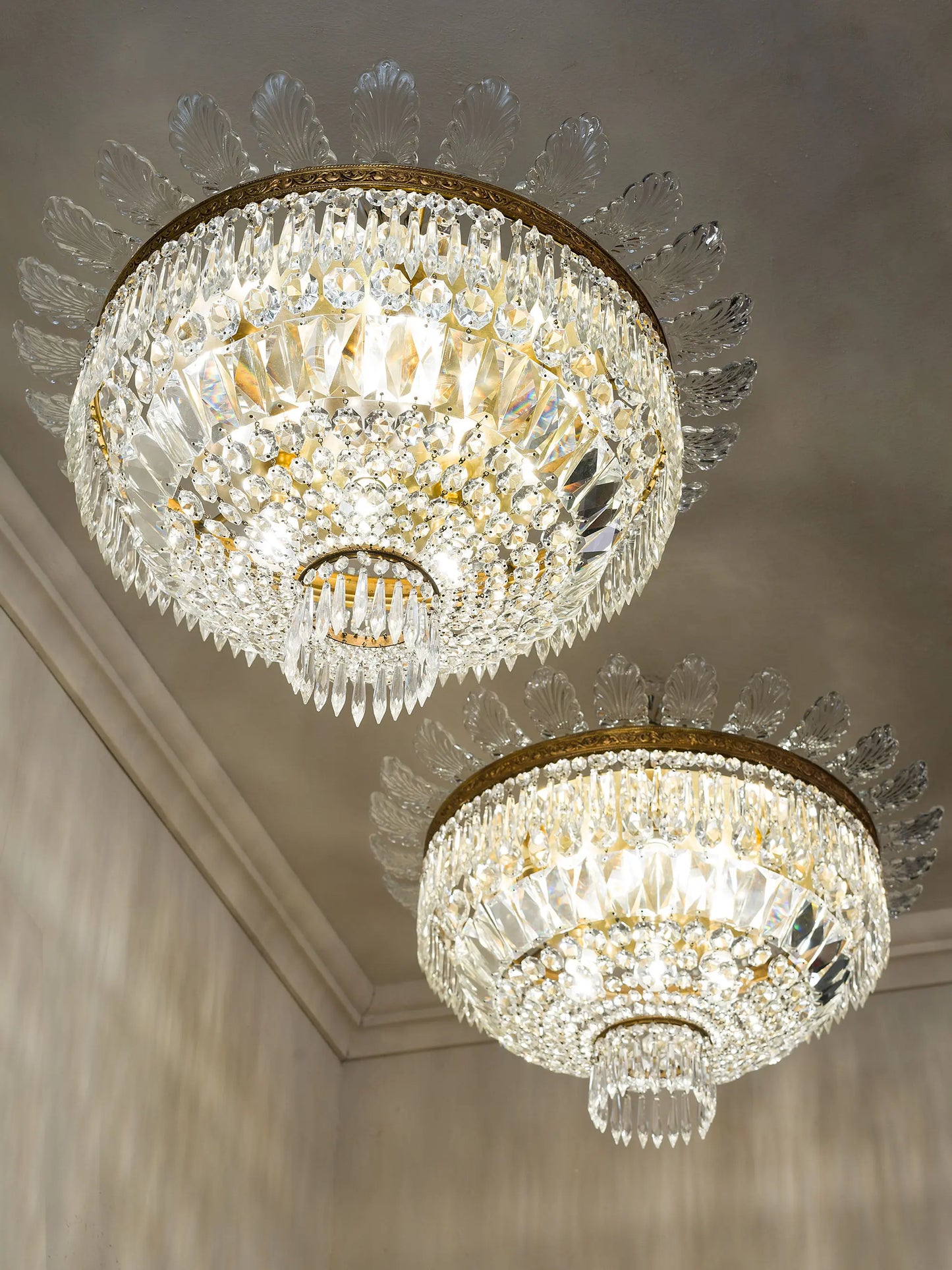 Lampadari a sofitto di cristallo anni 40 | Lo Stile Italiano