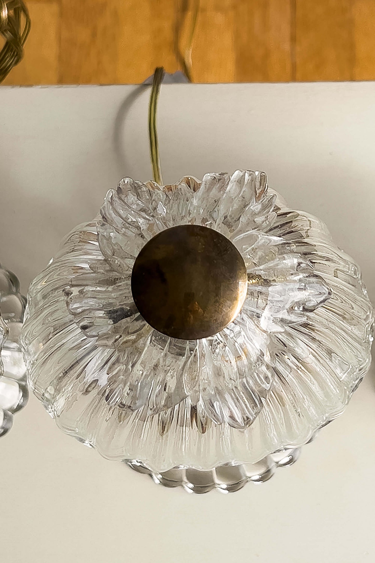 Lampada da Appoggio Vintage anni '50 in Vetro Soffiato di Murano, lampada da tavolo - Lo Stile Italiano