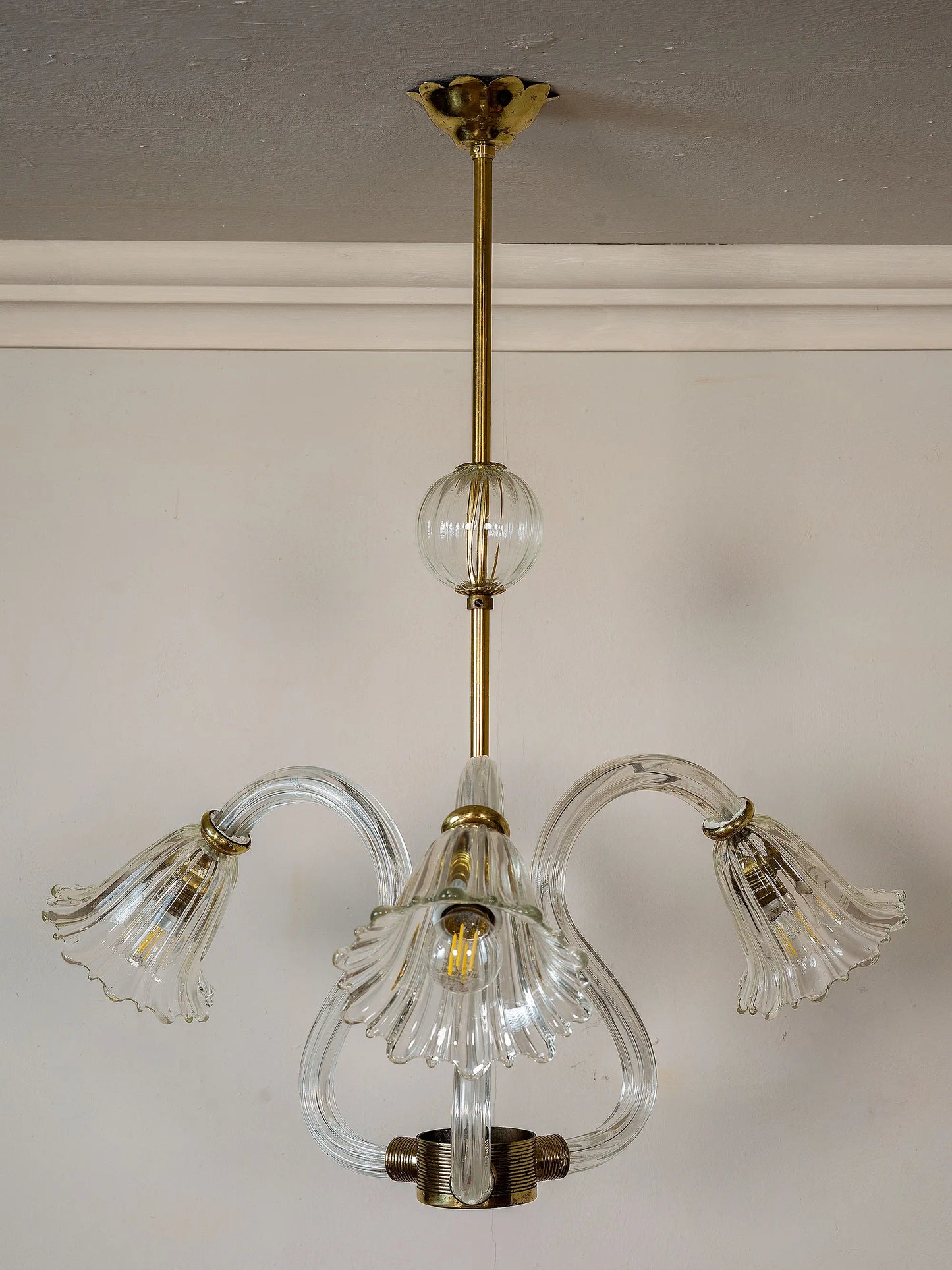 Lampadario Mid Centruri in vetro di Murano a forma di cigno | Lo Stile Italiano