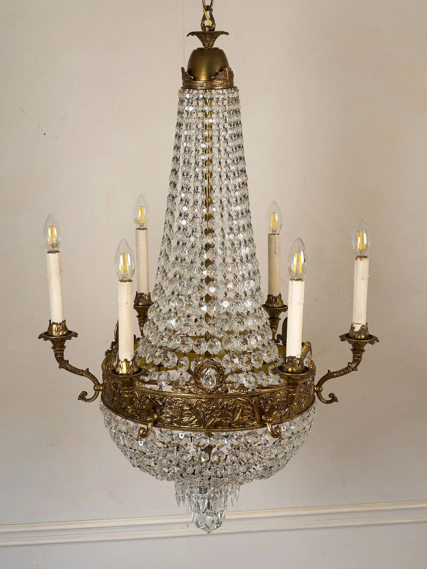 Lampadario classico Italiano Mid-Century | Lo Stile Italiano
