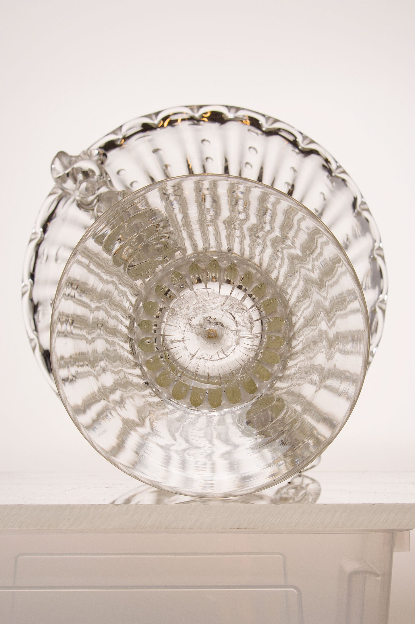 Vaso Barovier e Toso in vetro cristallo di Murano “Bullicante” anni '30, Art Déco - Lo Stile Italiano