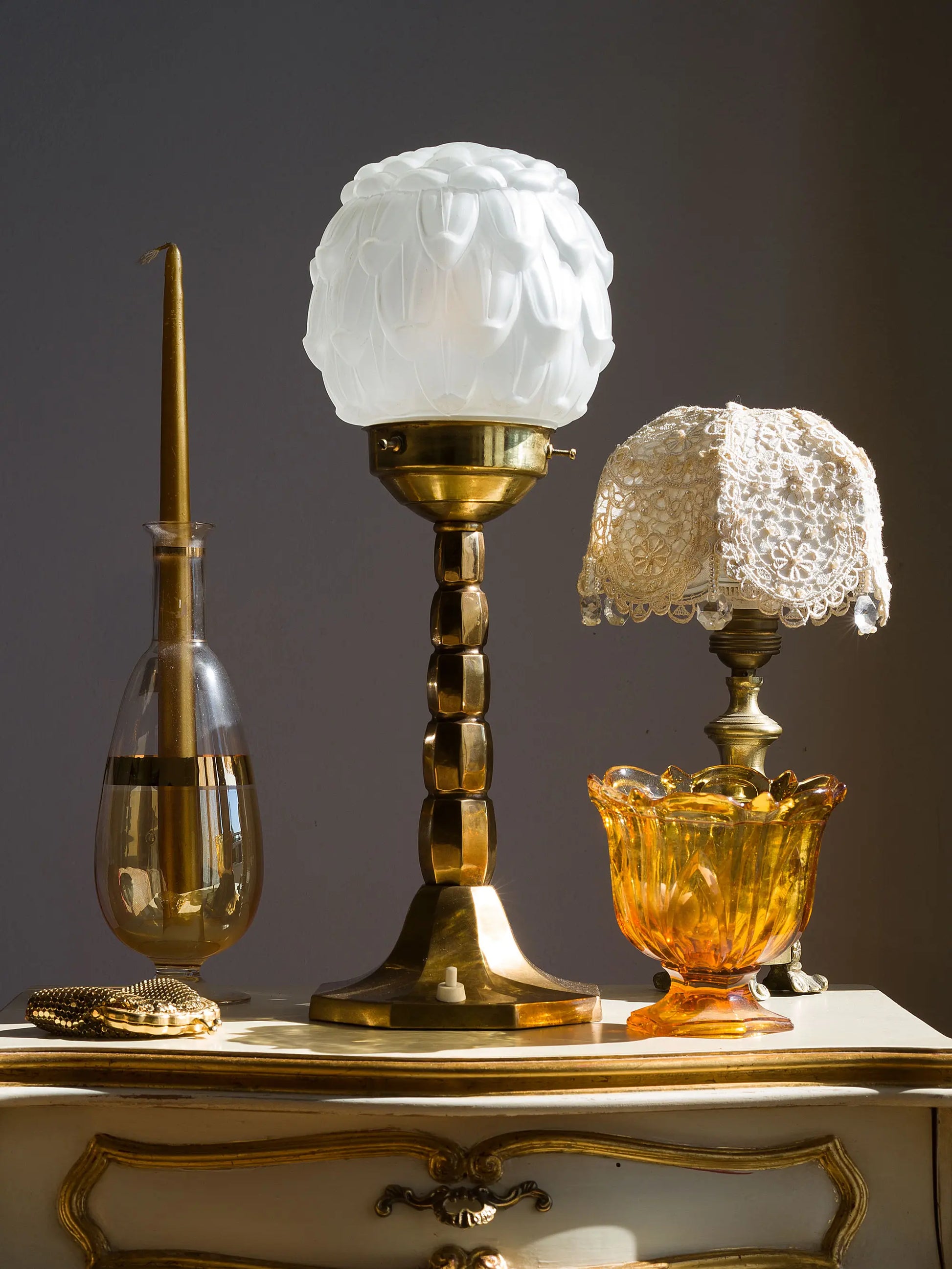 Set di lampade da appoggio fiore | Lo Stile Italiano