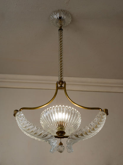 Lampadario vintage veneziano anni '40 | Lo Stile Italiano 