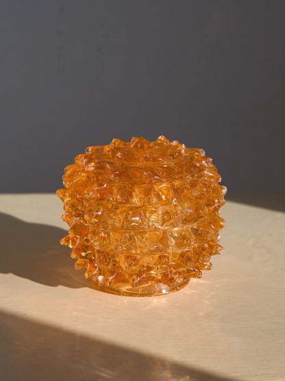 Set da Toeletta Vintage in Vetro di Murano Rostrato Barovier & Toso Anni ’30