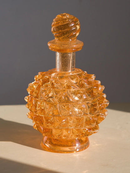 Set da Toeletta Vintage in Vetro di Murano Rostrato Barovier & Toso Anni ’30