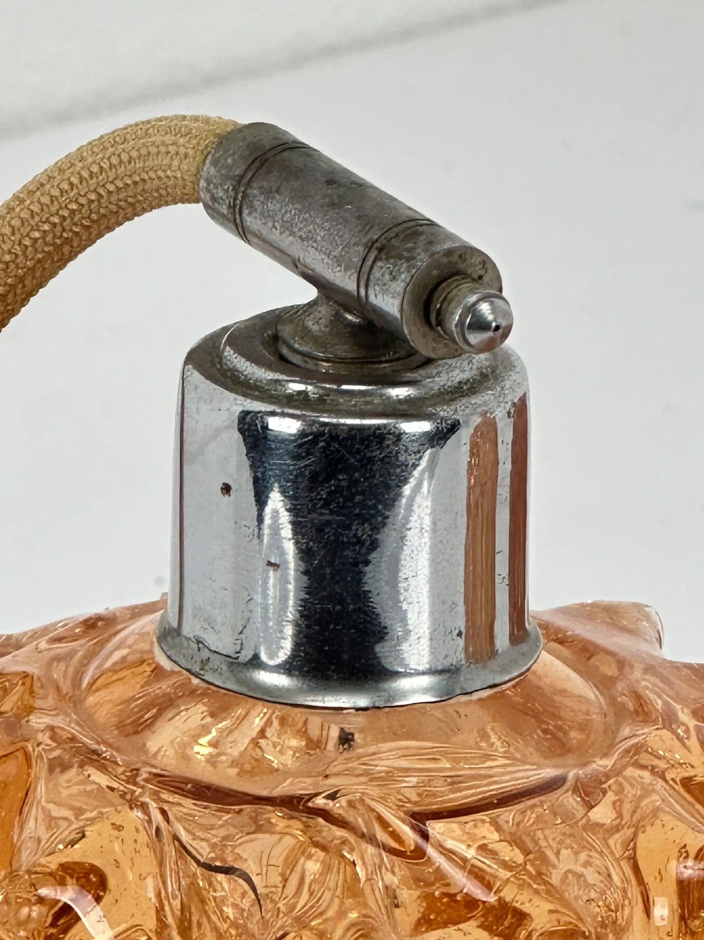 Set da Toeletta Vintage in Vetro di Murano Rostrato Barovier & Toso Anni ’30