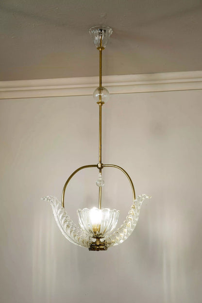 Lampadario antico Barovier & Toso in vetro di Murano|Lo Stile Italiano