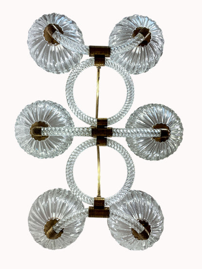 Lampadario Barovier e Toso visto dal basso | Lo Stile Italiano