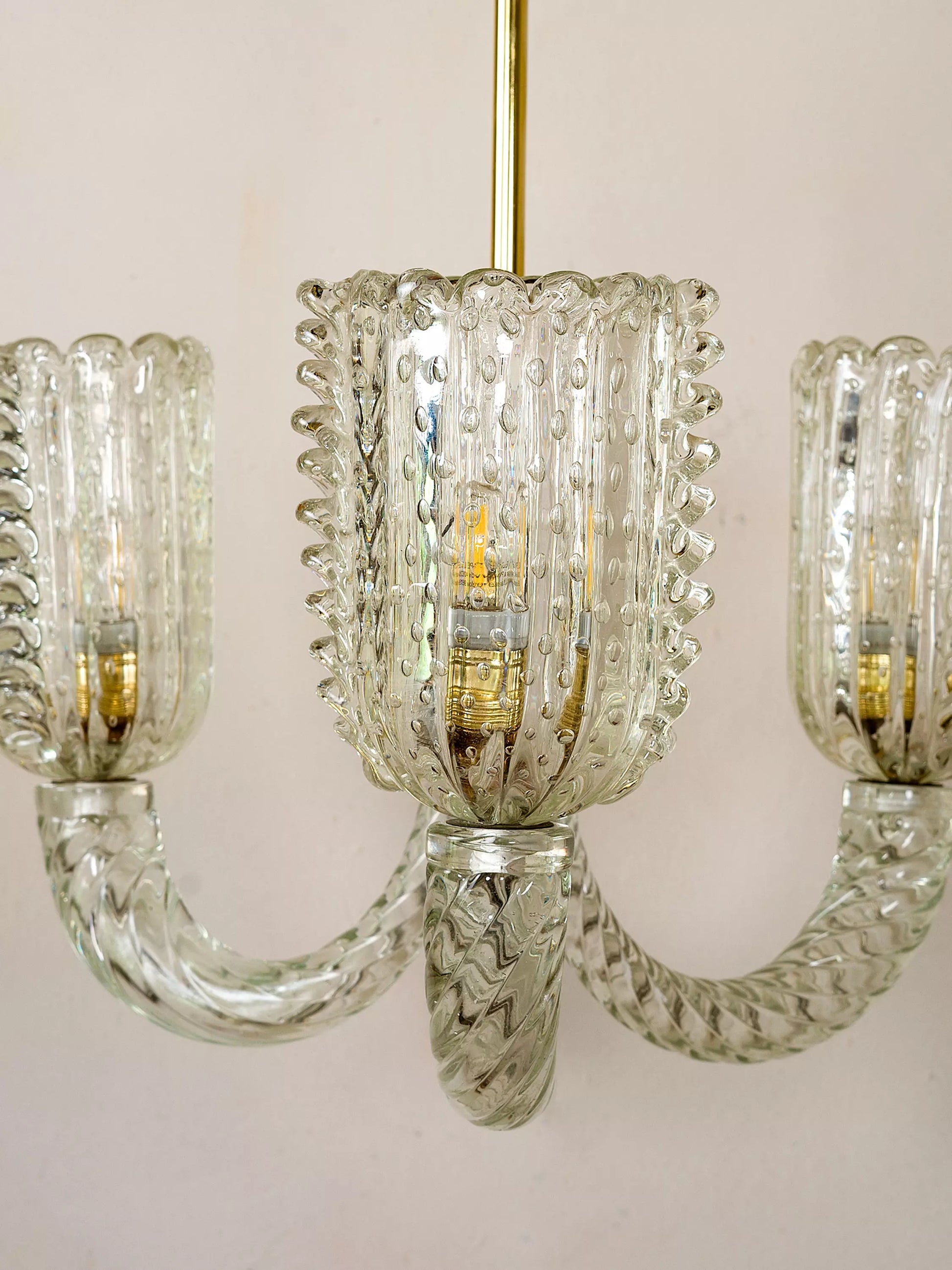 Barovier & Toso in vetro di Murano, coppe in vetro bullivante | Lo Stile Italiano