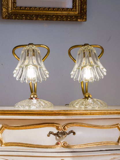 Coppia di lampade da comodino anni Quaranta| Lo Stile Italiano