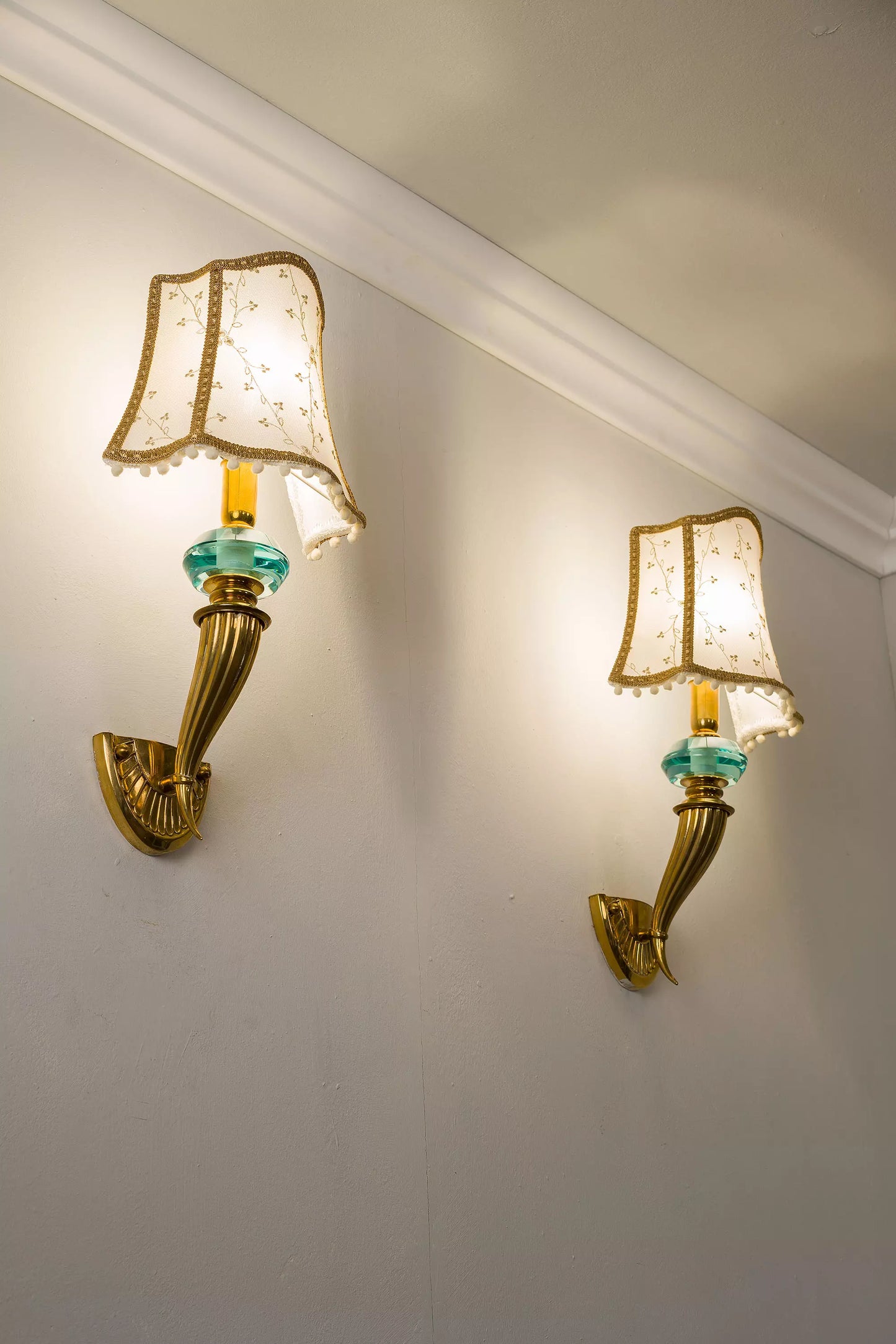 Coppia di lampade a muro antiche in stile Impero| Lo Stile Italiano