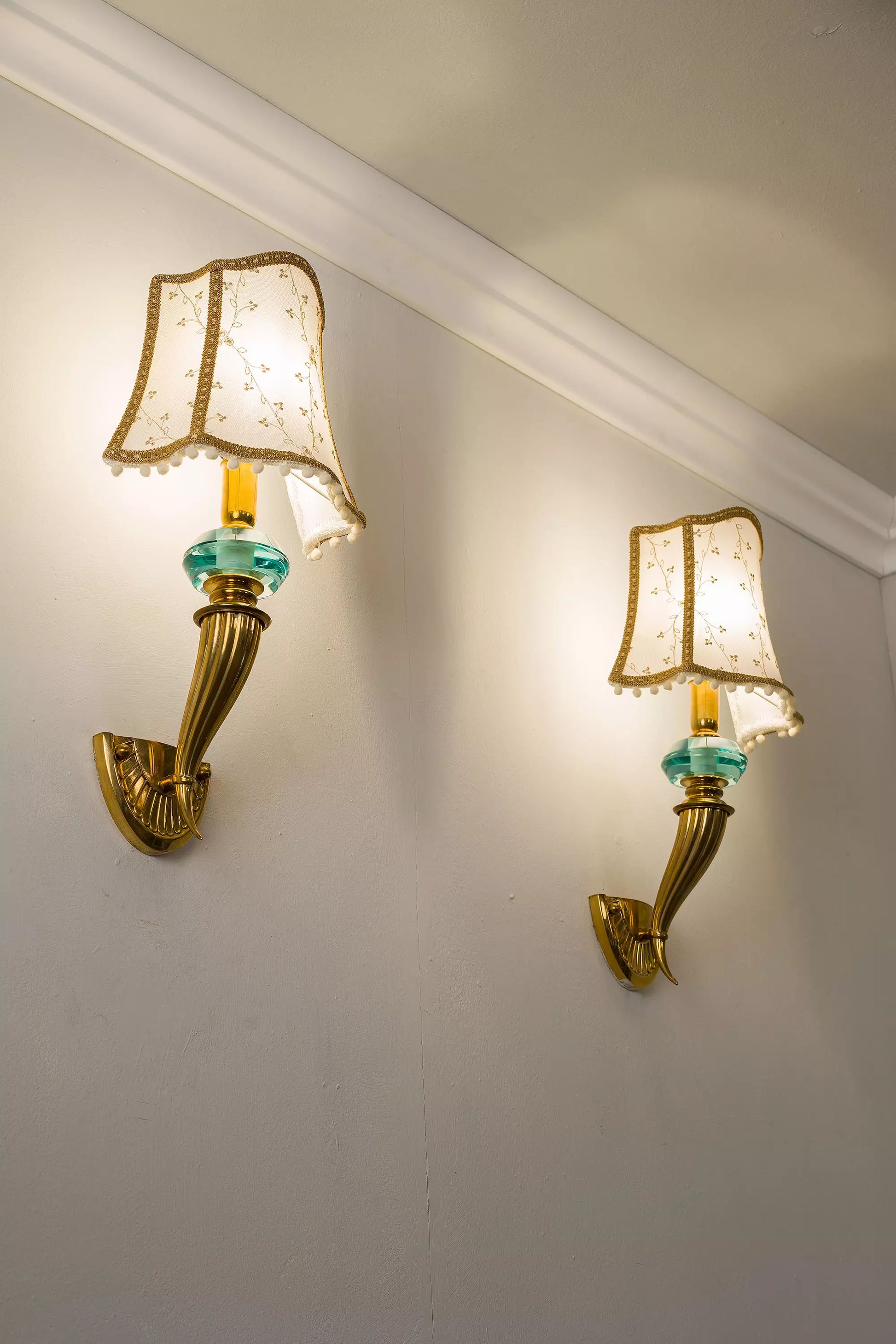 Coppia di lampade a muro antiche in stile Impero| Lo Stile Italiano