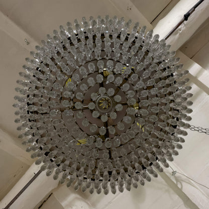 Lampadario di cristallo a sospensione, Vintage anni '50. | Lo Stile Italiano
