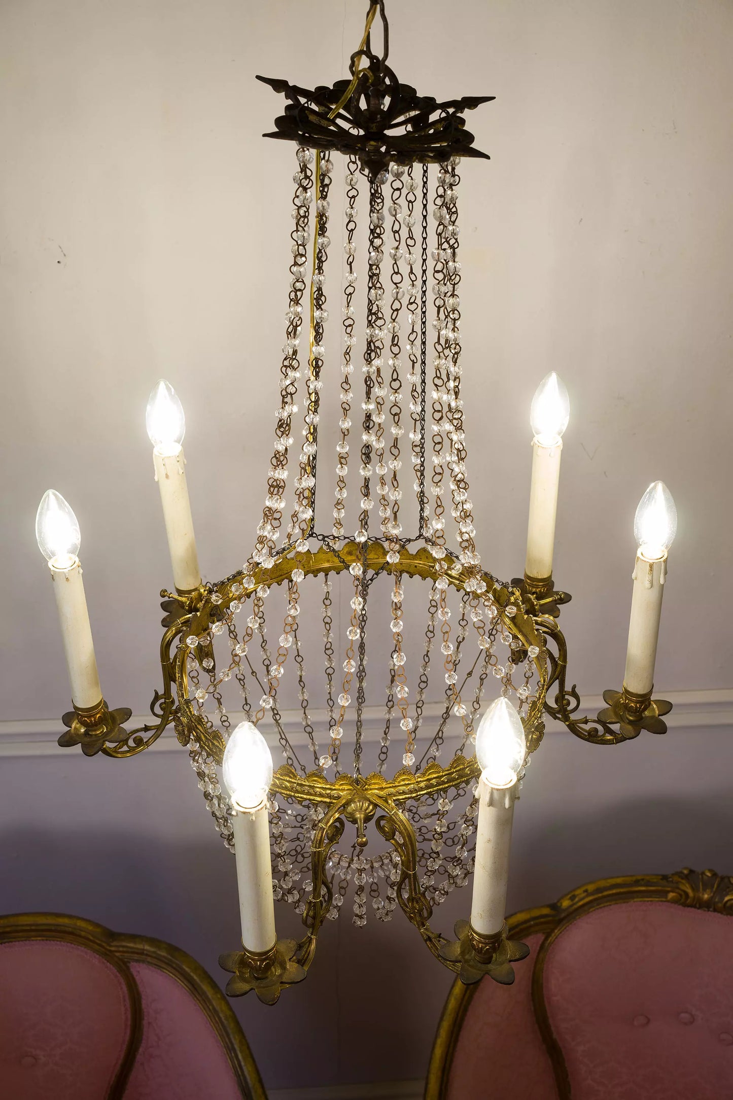 Illuminazione Antica Rococò Francese per Ambienti Eleganti. Antique French Rococo Lighting for Elegant Rooms. -Lo-Stile-Italiano 
