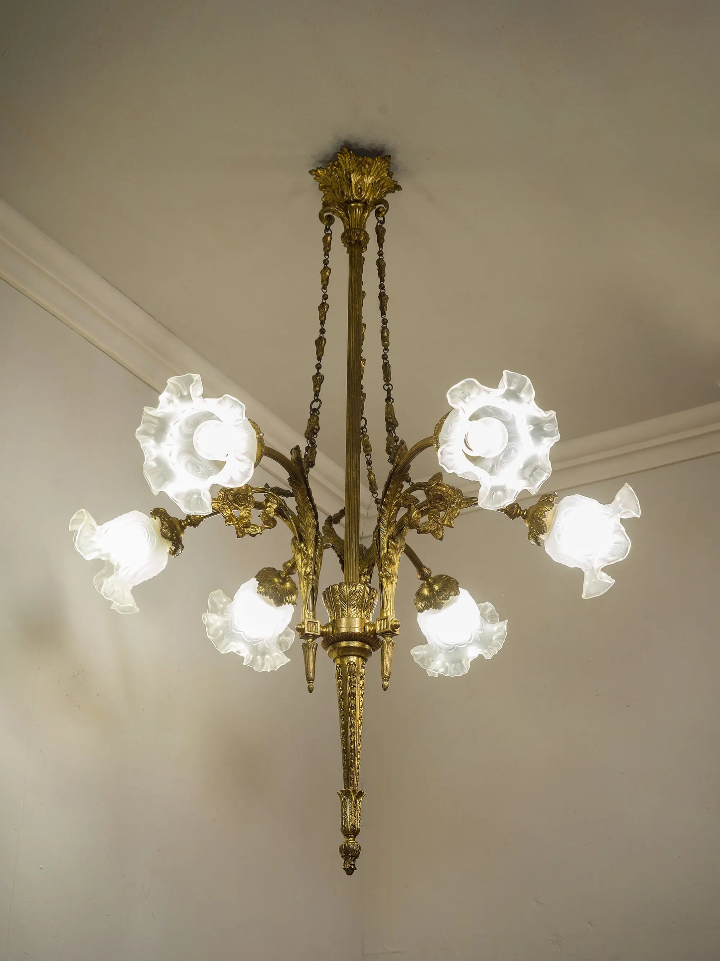 Elegante lampadario impero dei primi anni del 900  | Lo Stile Italiano