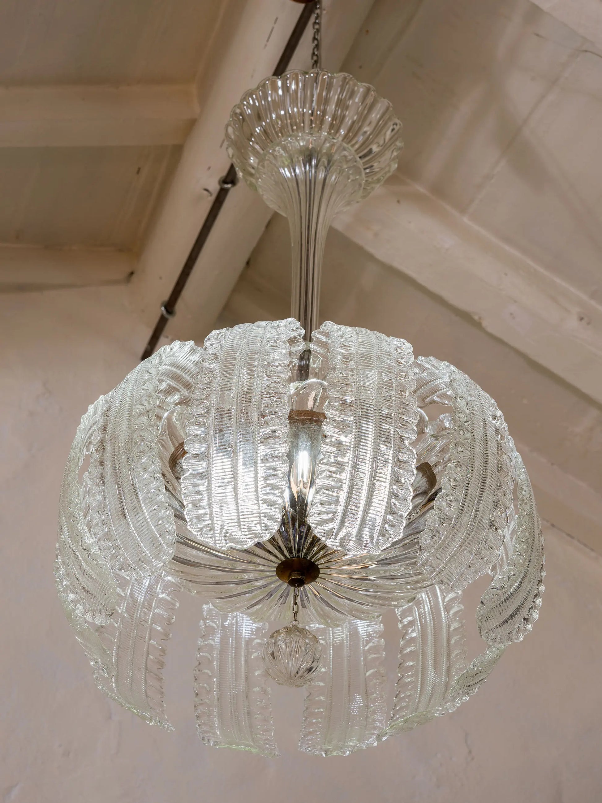 Lampadario Murano a forma di fiore  | Lo Stile Italiano