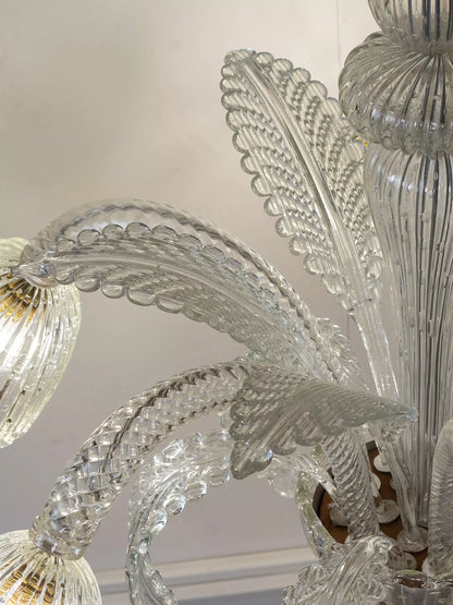 Lampadario Vintage dei primi anni del novecento realizzato in vetro di Murano.| Lo Stile Italiano