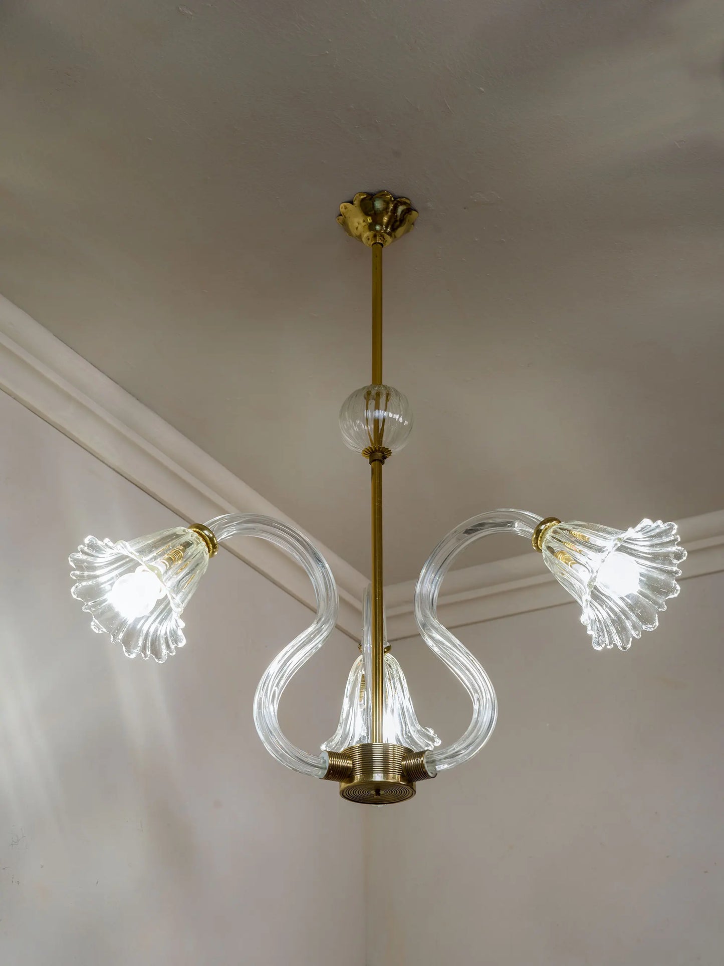 lampadario tre luci anni '30 | Lo Stile Italiano