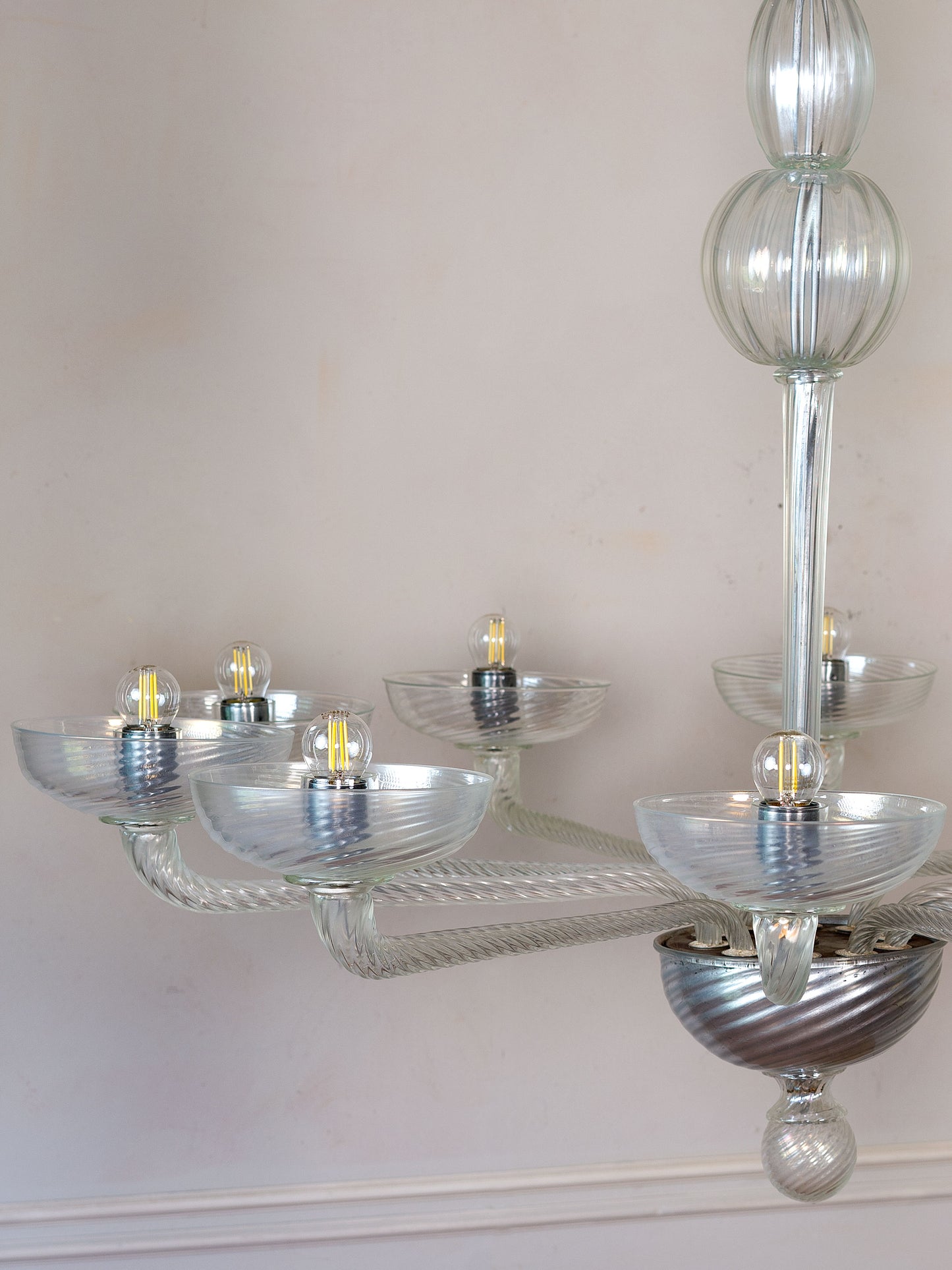 Lampadario vintage veneziano in cristallo | Lo Stile Italiano