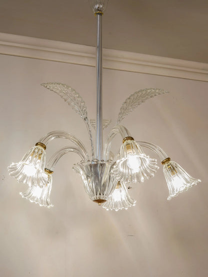 Lampadario da camera in vetro soffiato | Lo Stile Italiano