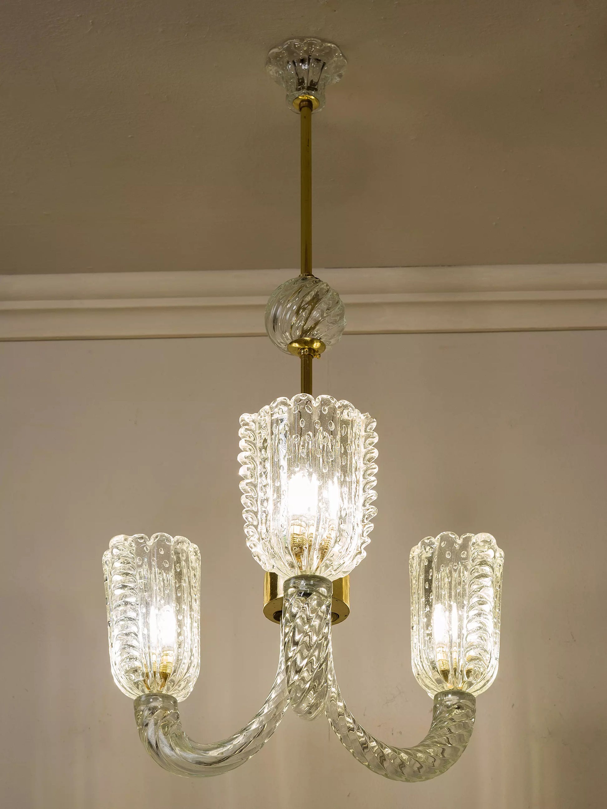 Lampadario degli anni ruggenti dell'Art Déco  | Lo Stile Italiano