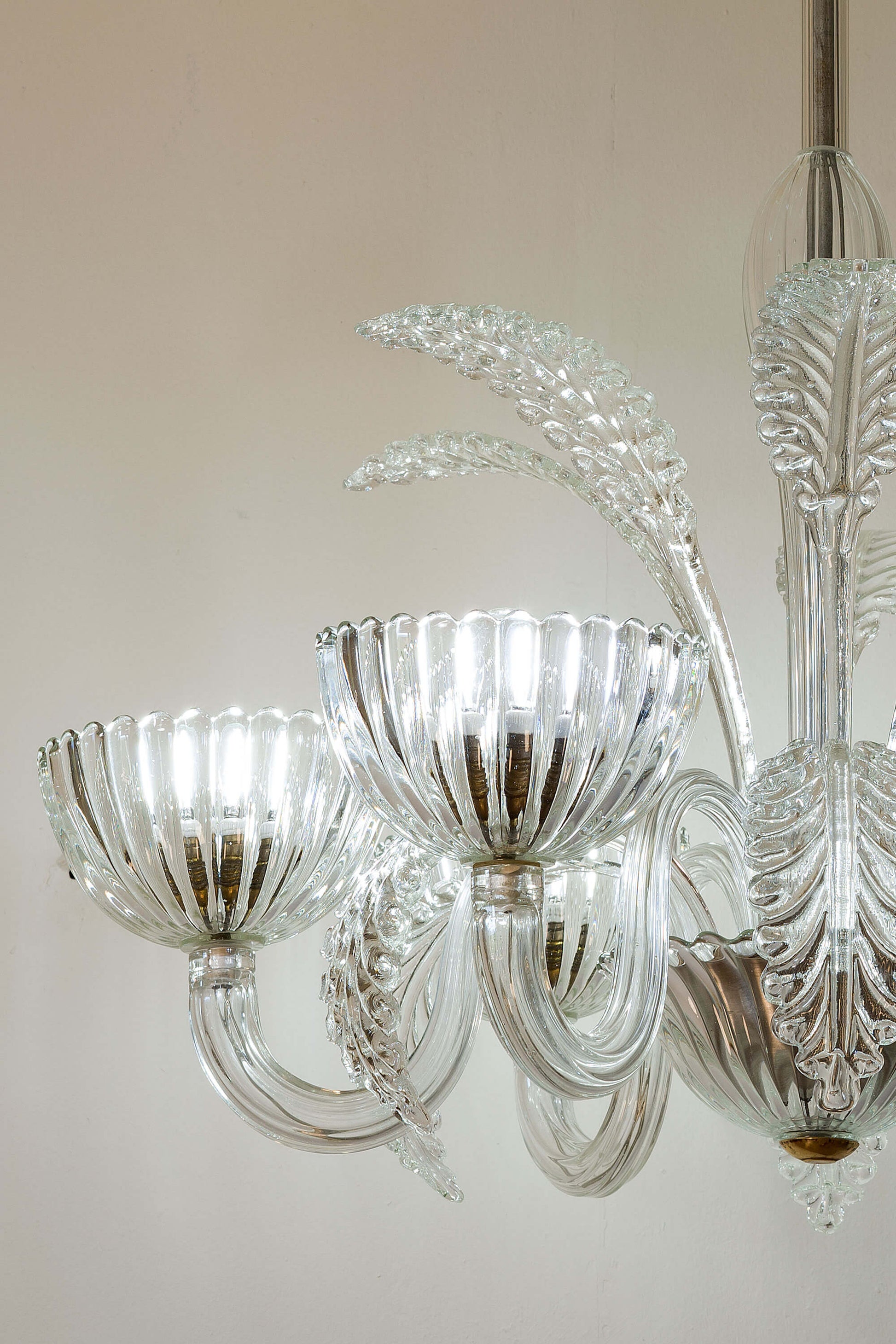 Opere d'arte italiane: Lampadario in vetro soffiato. | Lo Stile Italiano