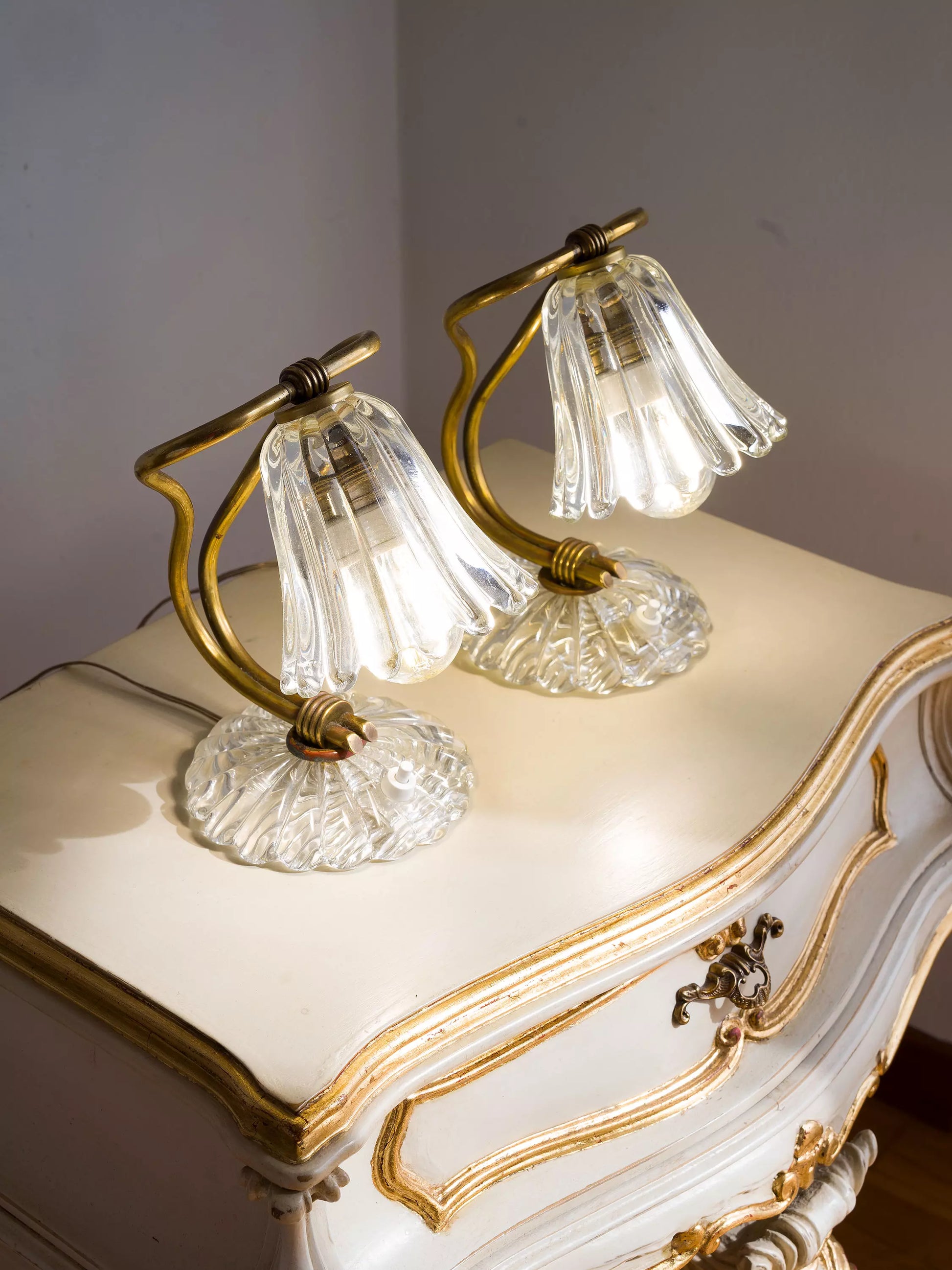 Lampade da tavolo vintage di Murano| Lo Stile Italiano