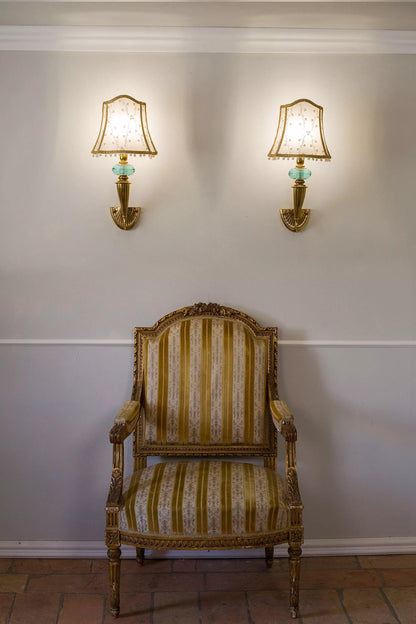 Elegante Coppia di Applique vintage in Ottone a Forma di Cornucopia - Lo Stile Italiano