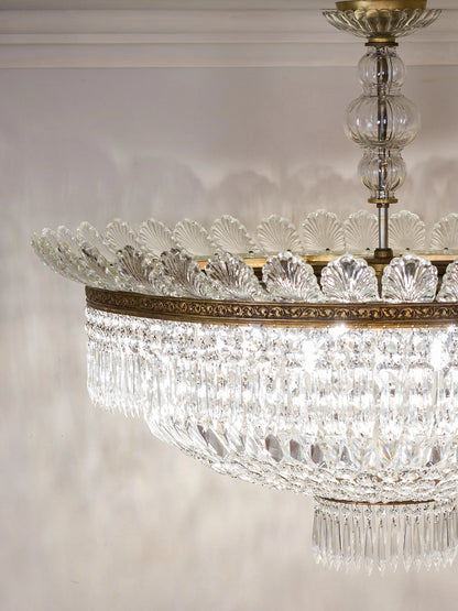 Dettaglio della struttura del lampadario mid century| Lo Stile Italiano