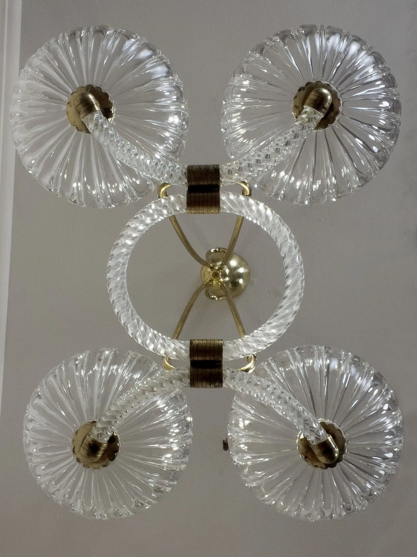 Lampadario mid century restaurato. | Lo Stile Italiano