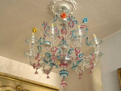 Grande lampadario Di Murano dei primi anni del 900 | Lo Stile Italiano| Lo Stile Italiano