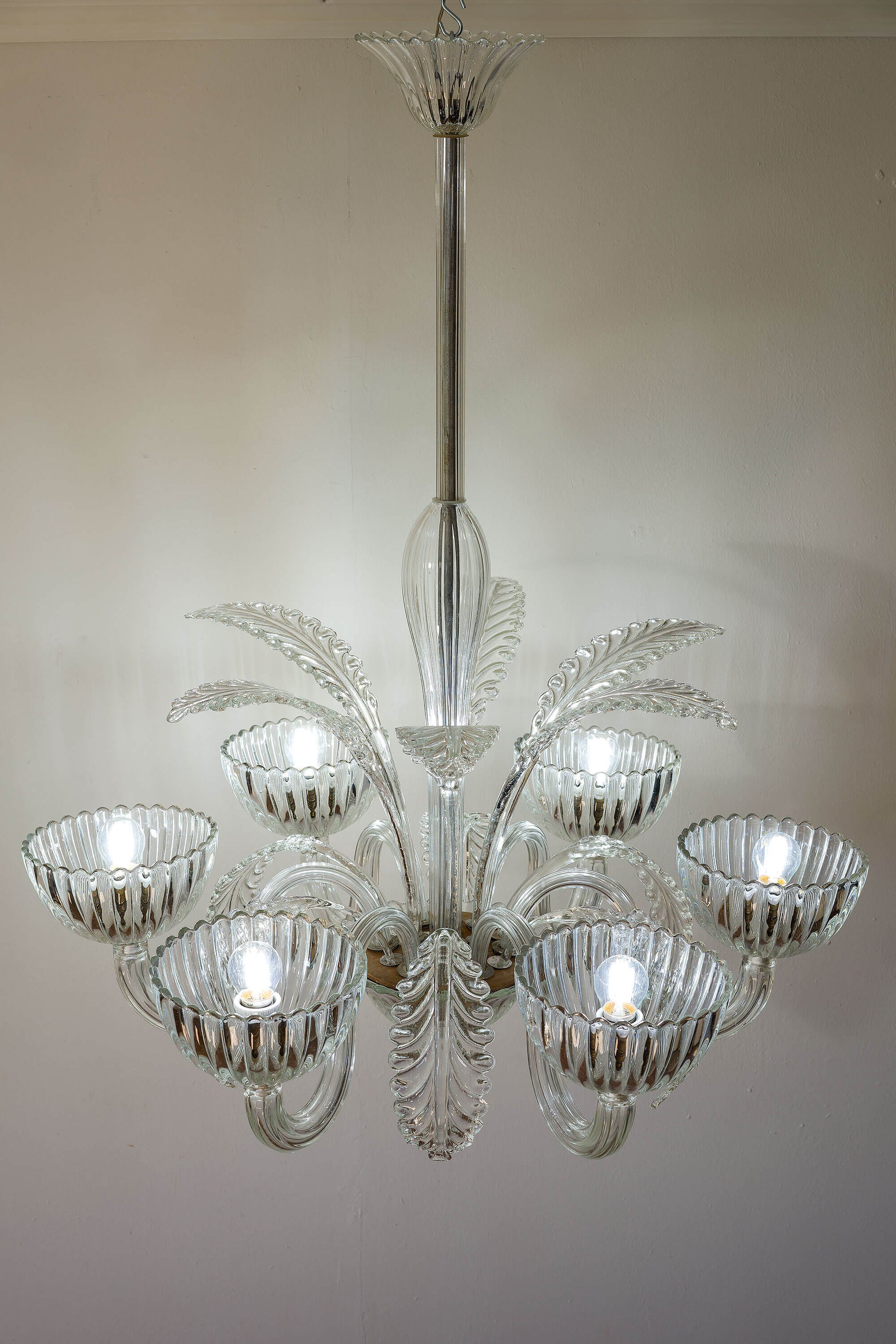 Lusso e eleganza: Lampadario Art Déco in vetro di Murano. | Lo Stile Italiano