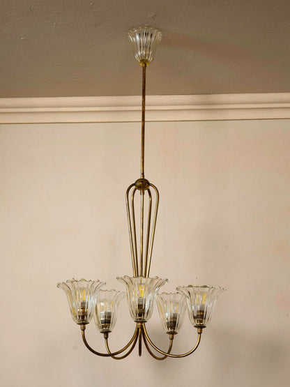 Lampadario in met | Lo Stile Italianollo e vetro di Murano