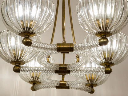 Imponente lampadario Veneziano in stile Art Déco. | Lo Stile Italiano