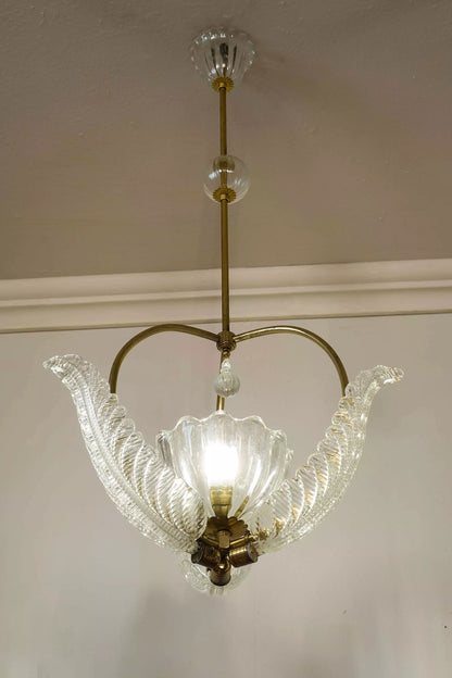 Lampadario con tre foglie|Lo Stile Italiano