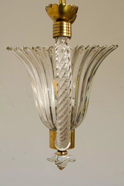 Lampadario con telaio in vetro Torchon| Lo Stile Italiano