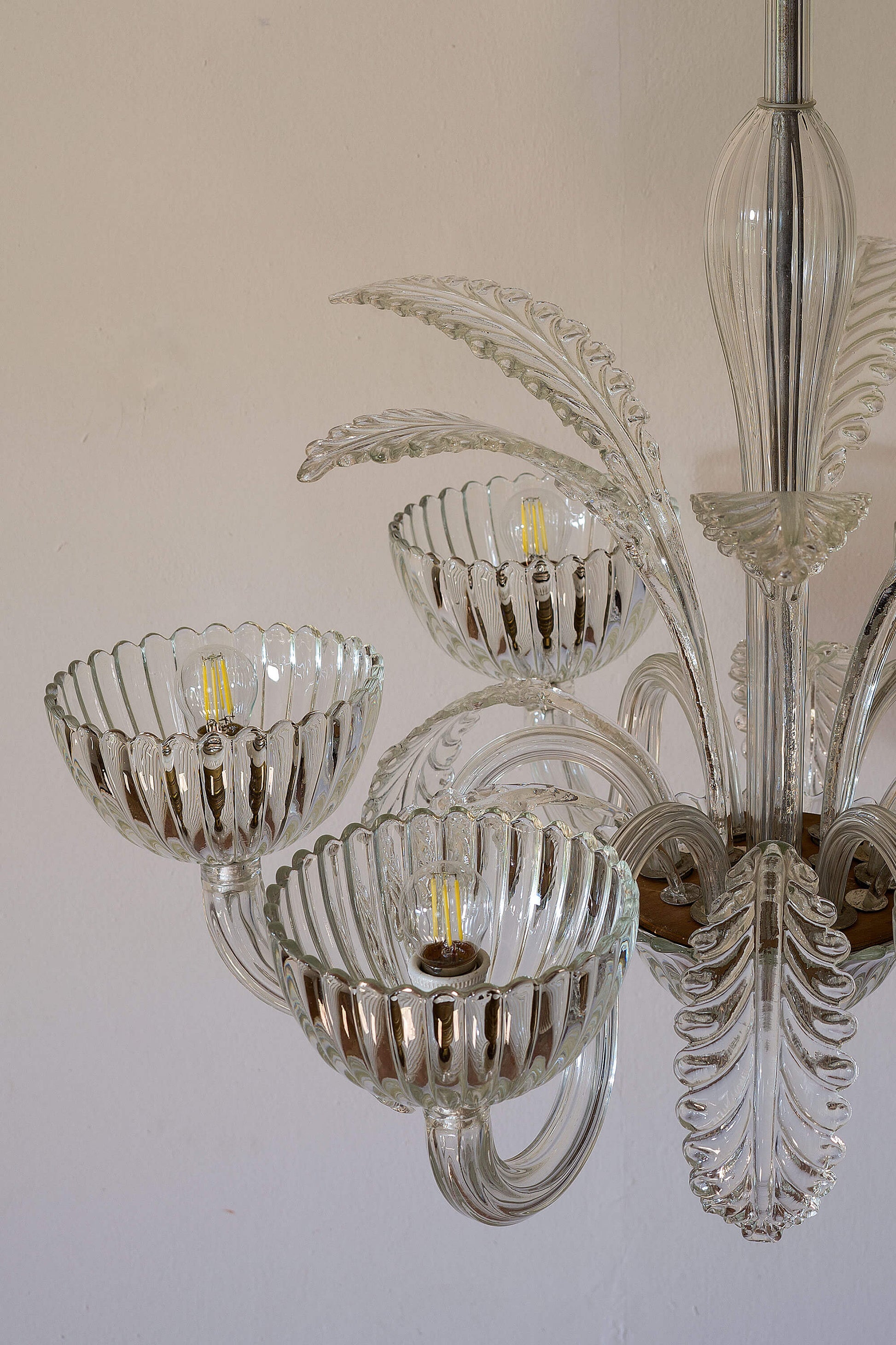 Vetro soffiato artigianale: Lampadario di Murano. | Lo Stile Italiano