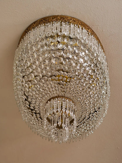 Lampadario antico restaurato stile Impero. - Lo Stile Italiano