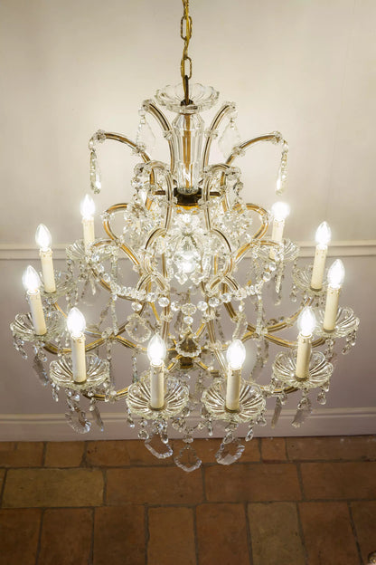 Lampadari Stile Maria Teresa a forma di Gabbia, Cristallo Boemia. | Lo Stile Italiano