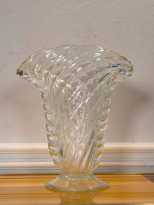 Vaso in Vetro Soffiato di Murano Anni ’40,  Vintage Veneziano | Lo Stile Italiano