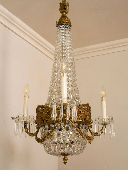 Elegante lampadario impero dei primi anni del 900. | Lo Stile Italiano