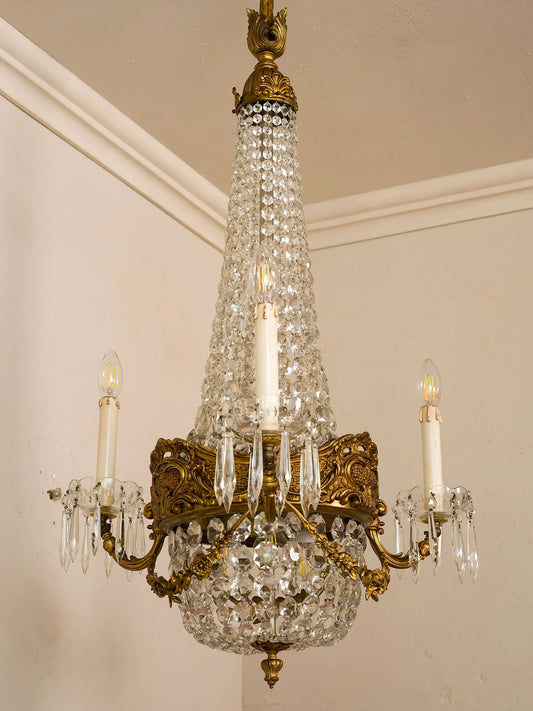 Elegante lampadario impero dei primi anni del 900. | Lo Stile Italiano