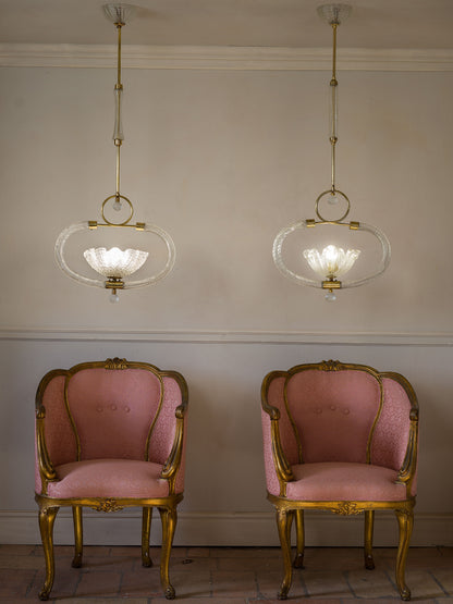 Lampadari veneziani fotografati con poltrone antiche  Napoleone III | Lo Stile Italiano