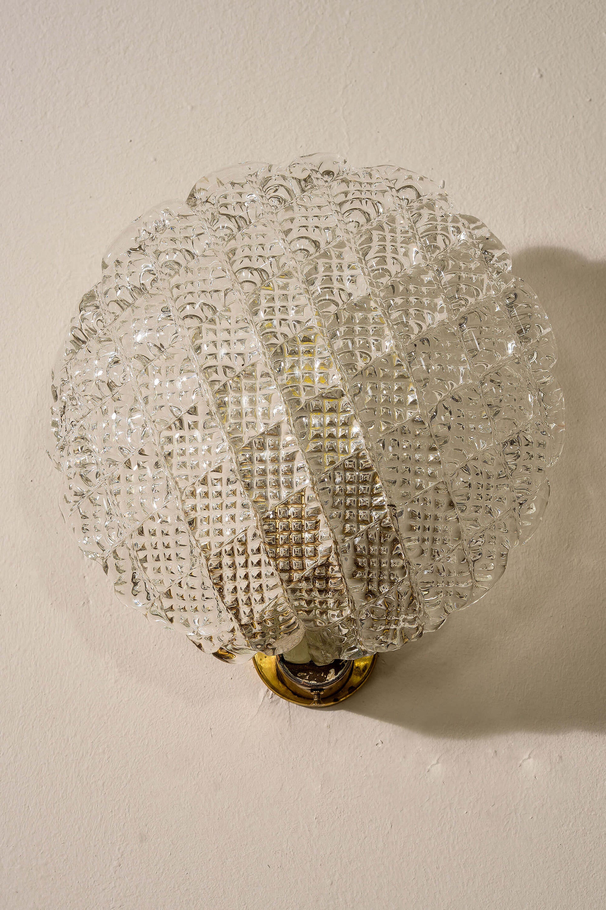 Lampada a Muro Ercole Barovier in vetro soffiato. | Lo Stile Italiano