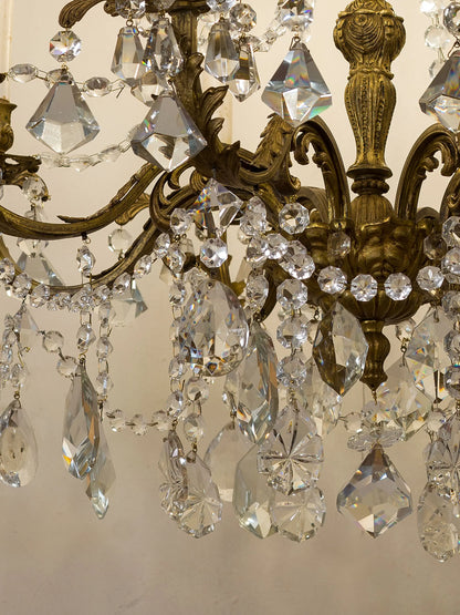 Dettaglio bracci in bronzo dorato lavorati a mano anni '40 | Lo Stile Italiano