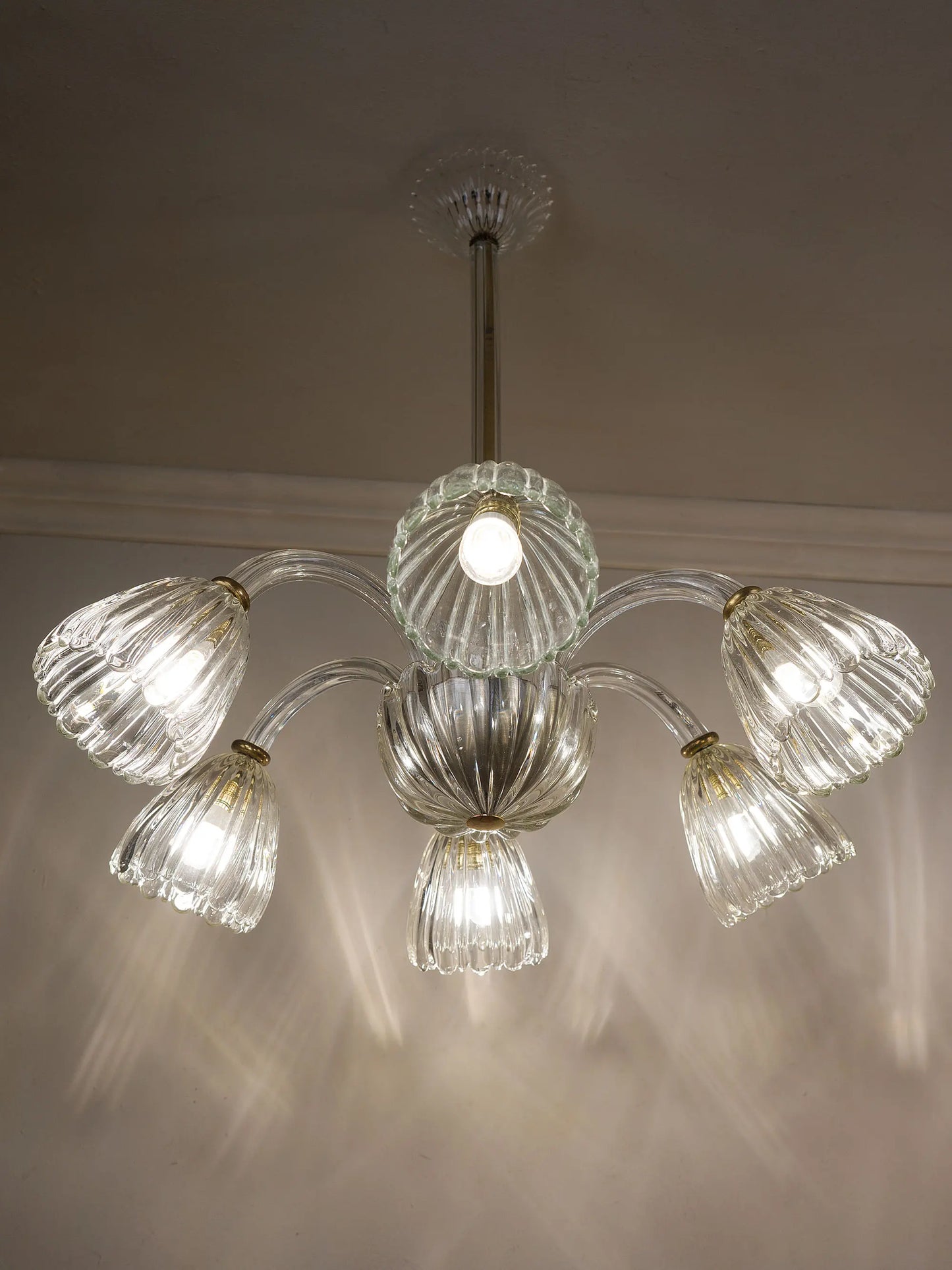 Lampadario italiano vintage a sei luci | Lo Stile Italiano 