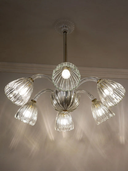 Lampadario italiano vintage a sei luci | Lo Stile Italiano 